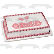 Happy Easter Pink and White Bunny Edible Cake Topper Image ABPID55775 Fashion