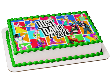 Just Dance 2021 Assorted Characters Edible Cake Topper Image ABPID55441 Hot on Sale