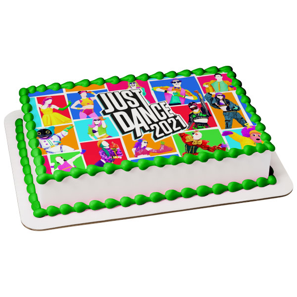 Just Dance 2021 Assorted Characters Edible Cake Topper Image ABPID55441 Hot on Sale