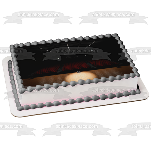 Theatre Stage with Spotlight Edible Cake Topper Image ABPID55509 Online Hot Sale