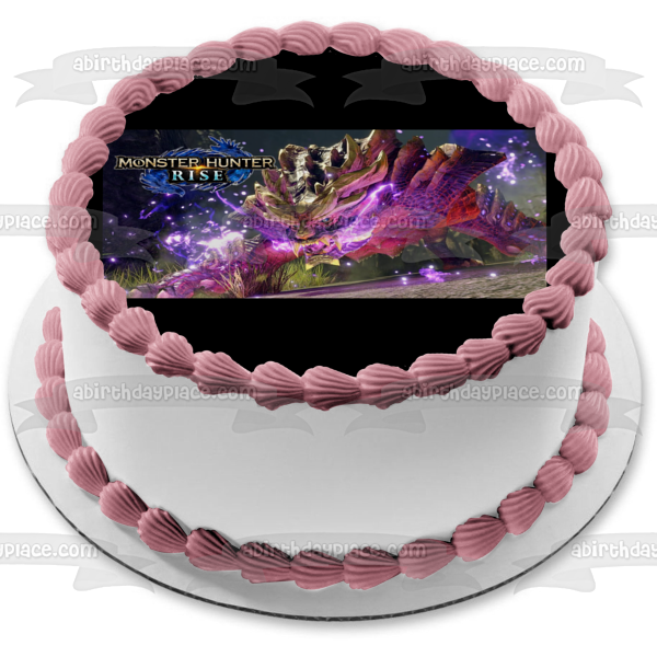 Monster Hunter Rise Logo Edible Cake Topper Image ABPID55419 For Cheap